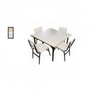 Conjunto Escolar - Adulto - 01 Mesa + 04 Cadeiras - MDF / Metalon