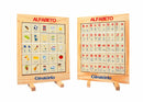 Alfabeto Giratório  Quadro Med. 32x24x2 cm