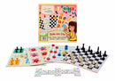 6 em 1 – Dama, Trilha, Ludo, Jogo da velha, Dominó e Xadrez