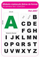 Carimbos Alfabeto Maiúsculo Letras de Forma – 28 un.