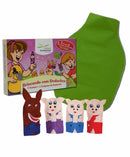 Dedoches + Avental Cx. c/ Os Três Porquinhos