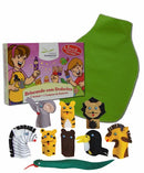 Dedoches + Avental Cx. c/ Animais Selvagens