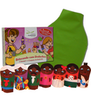 Dedoches + Avental Cx. c/ Família Negra