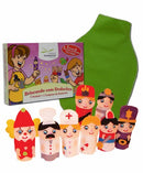 Dedoches + Avental Cx. c/ Profissões