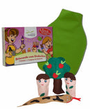 Dedoches + Avental Cx. c/ Adão e Eva