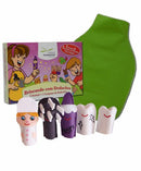 Dedoches + Avental Cx. c/ Conjunto Dental