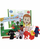 Teatro de Dedoches – Palco + Dedoches Animais Domésticos