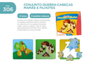CONJUNTO QUEBRA-CABEÇAS MAMÃE E FILHOTES Cód. 306 +3 anos Conjunto com