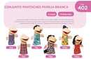 CONJUNTO FANTOCHES FAMÍLIA BRANCA