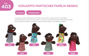 CONJUNTO FANTOCHES FAMÍLIA NEGRA