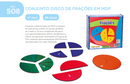 CONJUNTO DISCO DE FRAÇÕES EM MDF