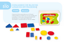 CONJUNDO DE BLOCOS LÓGICOS EM MADEIRA