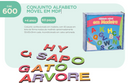 CONJUNTO ALFABETO MÓVEL EM MDF