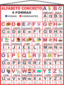 Banner Alfabeto Concreto 4 Formas - Modelo I