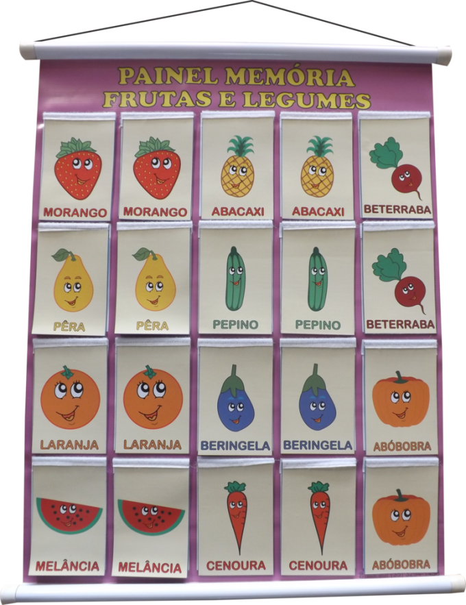 Painel Memória Frutas e Legumes